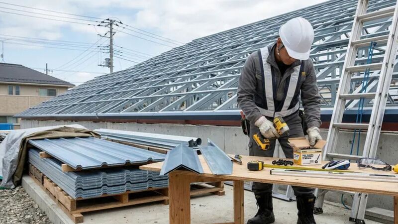 Chuẩn bị dụng cụ và vật liệu trước khi lợp