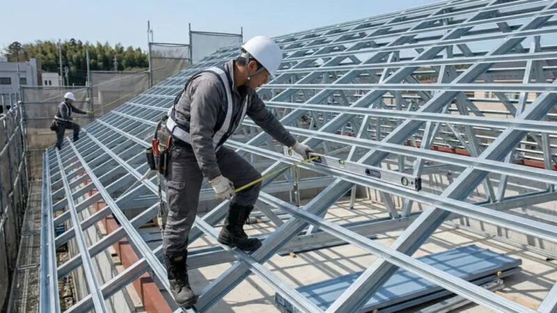 Đo đạc và kiểm tra hệ xà gồ