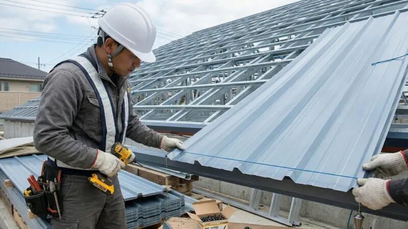 Lợp tấm tôn đầu tiên