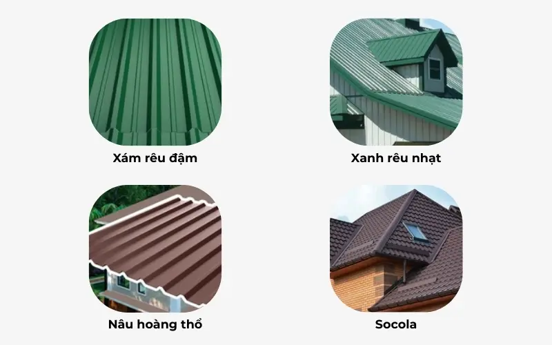 Các màu tôn dành cho phong cách thiên nhiên