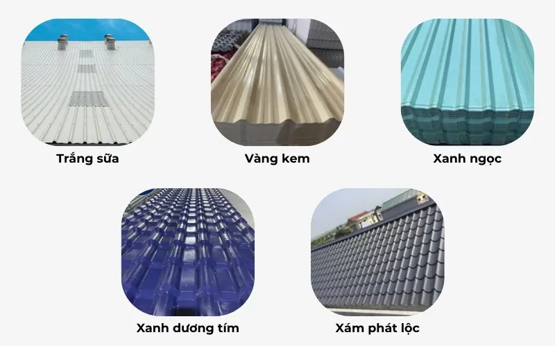 Nhóm màu tôn nhẹ nhàng, tinh tế